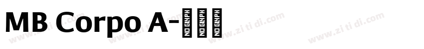 MB Corpo A字体转换